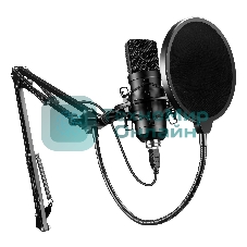 Микрофон проводной Оклик SM-700G 2.5м черный