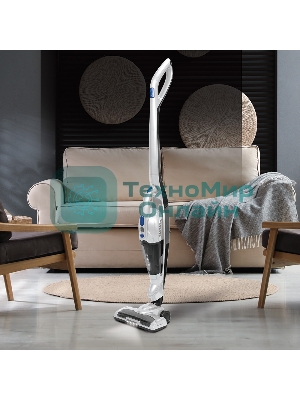 Пылесос вертикальный циклонного типа аккумуляторный Endever SkyClean VC-300, бело-черный, 4 шт,уп