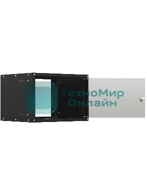 Шкаф коммутационный NTSS Lime (NTSS-WL9U5545GS-BL) настенный 9U 550x450 мм пер. дв. стекл несъемн. бок. пан. 30 кг черный 370 мм 12 кг 110 град. 500 мм IP20 сталь