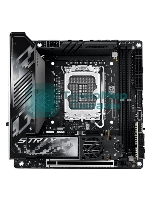 Материнская плата ASUS ROG STRIX Z890-I GAMING WIFI, LGA 1851, Intel Z890, 2xDDR5, 2xSATA, 2xM.2, 1xPCIe 5.0 x16, 1xHDMI, 2xUSB-C Thunderbolt 4, 1xUSB-C 20Gbps, 3xUSB-A 10Gbps, 1xUSB-A 5Gbps, 2xUSB-A 2.0, 1x 2.5Gb LAN, Mini-ITX