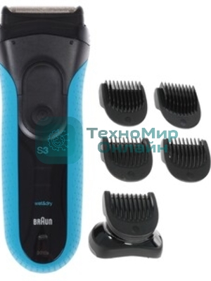 Электробритва сетчатая Braun 3010BT синий/черный