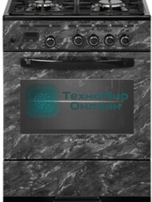 Плита газовая Gefest ПГ 6500-03 0053 черный, конфорок 4 шт, духовка 52 л, 60 см x 85 см x 60 см