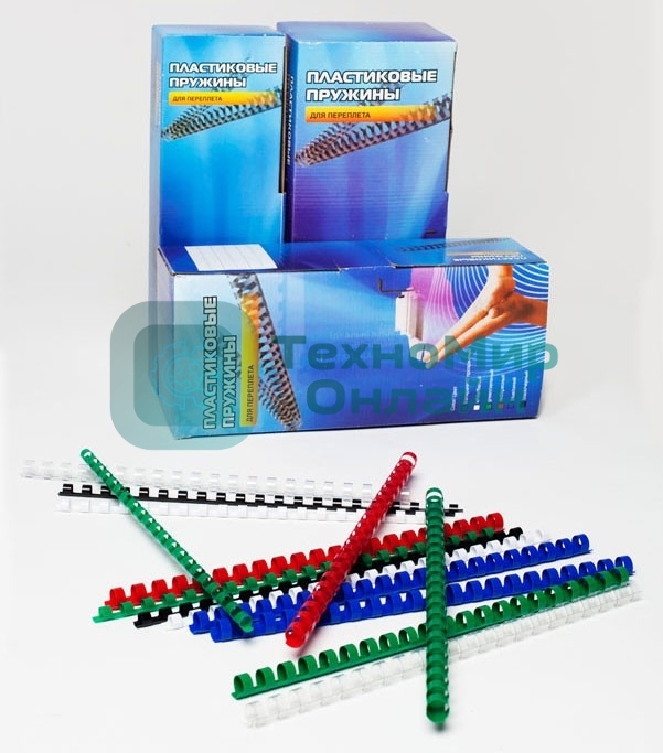 Пружины для переплета пластиковые Office Kit 14 мм (на 91-110 листов) черный (100 шт) (BP2040)