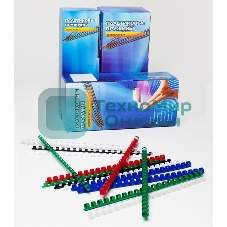 Пружины для переплета пластиковые Office Kit 14 мм (на 91-110 листов) черный (100 шт) (BP2040)