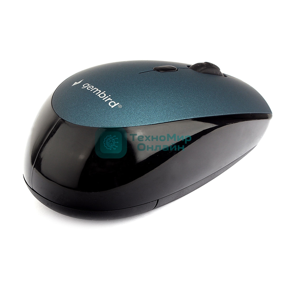 Мышь беспроводная Gembird MUSW-354-B синий, 1600 dpi, радиоканал, USB, кнопки - 4