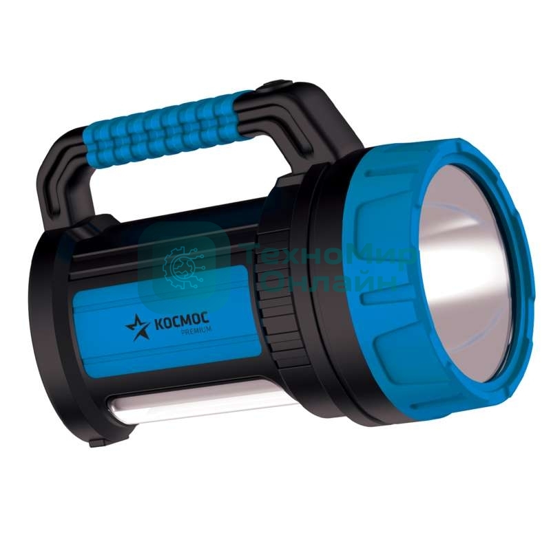 Фонарь светодиодный аккум. Космос premium 7W LED зарядное устройство 220/12В USB зарядка телефона