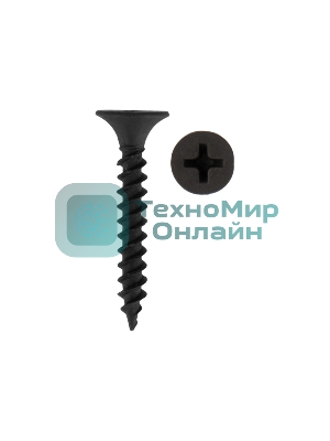 Саморез гипсокартон-металл Kranz 3.5х25, пакет (50 шт./уп.)