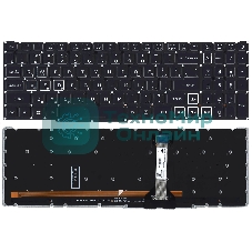 Клавиатура для ноутбука Acer Predator Helios 300 PH315-52 черная с белой подсветкой