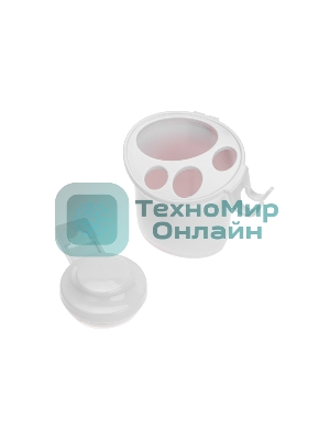 Стакан для зубных щеток и пасты HALSA HLS-F-113W на вакуумной присоске