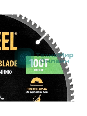 Пильный диск по алюминию Denzel ф305 х 30 мм, 100 зубьев 733807