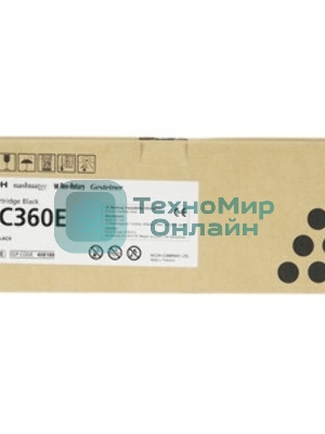 Картридж лазерный Ricoh SP C360HE черный для SP C360DNw/SP C360SNw/SP C360SFNw/SP C361SFNw 7000 страниц.