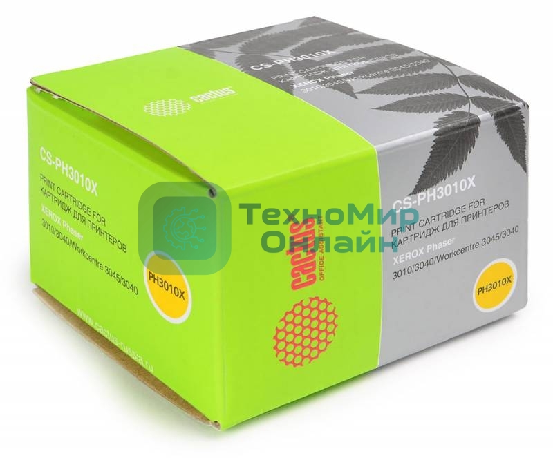 Картридж лазерный Cactus CS-PH3010X (106R02183) черный (2300 стр.) для Xerox Phaser 3010/WorkCentre 3045