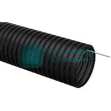 Труба гофрированная ПНД d32 мм с зондом черный (уп. 25 м) IEK CTG20-32-K02-025-1