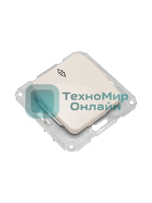 Переключатель Kranz DEA 1кл прох. с/у 10А мех. бежевый