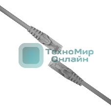 Патч-корд NTSS NTSS-PC-FTP-RJ45-5e-3.0-LSZH-GY NTSS-PC-FTP-RJ45-5E-3.0-LSZH FTP RJ-45 вил.-вилка RJ-45 cat.5e 3м серый LSZH (уп.:1шт) 26AWG