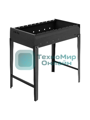 Мангал Palisad Camping сварной, 605х375х138/640 мм, сталь 2 мм