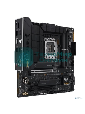 Материнская плата ASUS TUF GAMING B760M-PLUS, LGA 1700, Intel B760, 4xDDR5, 4xSATA, 2xM.2, 1xPCIe 5.0 x16, 1xPCIe 4.0 x4, 1xPCIe x1, 2xUSB-A 3.2 Gen 2, 3xUSB-A 3.2 Gen 1, 2xUSB 2.0, 1xUSB-C 3.2 Gen 2x2, 1x2.5Gb LAN, 5x3.5 мм, 7.1, mATX