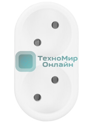 Удлинитель Defender TA-02 2 розетки белый
