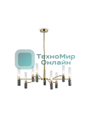 Люстра Ambrella light LH53355/9 GD/CL/WH золото/прозрачный/белый G9*9 max 40W D850*890