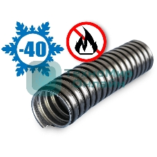 Металлорукав в ПВХ изоляции МРПИ НГ 10 d10мм без протяжки черный (уп.50м) ЗЭТА zeta42233