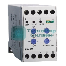 Реле контроля фаз 380В тип01 серии РК-101 DEKraft 23300DEK