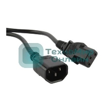Кабель питания монитор-компьютер Hyperline PWC-IEC13-IEC14-5.0-BK IEC 320 C13 - IEC 320 C14 (3x0.75) 5м