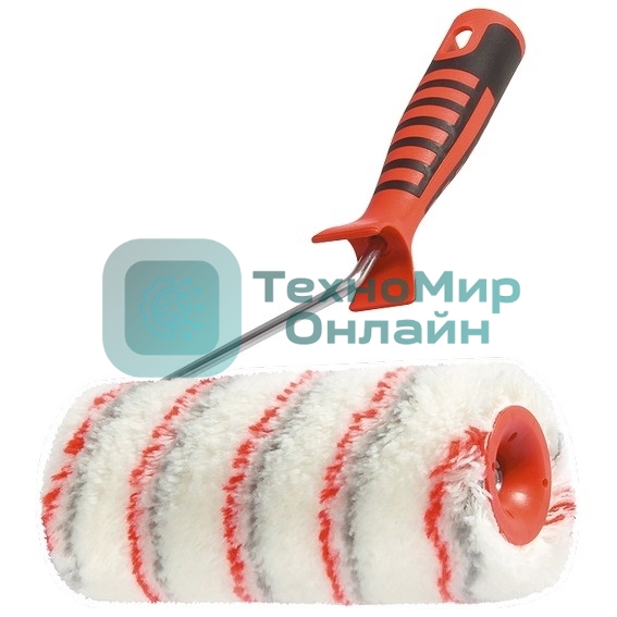 Валик в сборе Matrix нейлон с двухкомп-ой ручкой, 180 мм, ворс 18 мм, D 48 мм, D ручки 6 мм