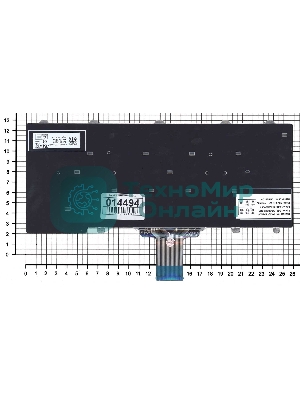 Клавиатура для ноутбука Dell E5250 E7250 черная без подсветки