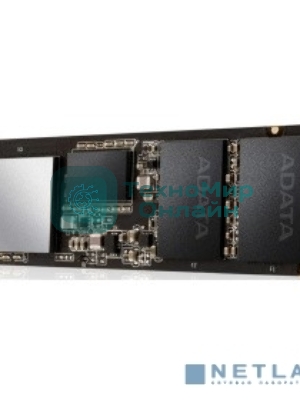 Накопитель SSD XPG SX8200 Pro, 512 Gb, PCIe 3.0 x4, M.2 2280, NVMe, R/W 3350/2350, с радиатором