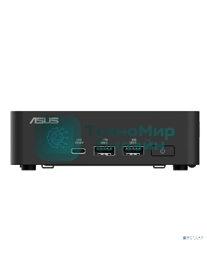 Платформа системного блока Nettop ASUS NUC Model: NUC15CRK, Intel Core 3 Processor 100U, 2xDDR5-5600 SO-DIMM supp, Intel Graphics, Wi-Fi 7, BT v5.4, 3xUSB 3.2 Gen2, 1xUSB 2.0, 1xUSB 3.2 Gen2 Type-C + 2xT-bolt (incl. DP 2.1 and USB4), 2xHDMI 2.1, 1xRJ45 LAN, 1xDC-in, Supp: 128Gb~8TB M.2 2280 NVMePCIe5.0x4 SSD or 128Gb~8TB M.2 2280 NVMePCIe4.0x4 SSD + 128Gb~2TB M.2 2242 NVMePCIe4.0x4 SSD, 19VDC, 6.32A, 120W Adapter, W/O OS, ASUS LOGO, черный