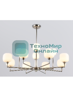 Люстра Ambrella light LH53005/12 SN/FR сатин никель/белый матовый G9*12 max 40W D910*680