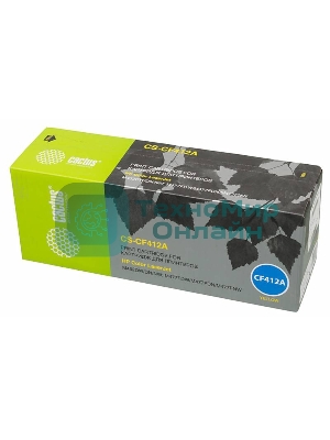 Картридж лазерный Cactus CS-CF412A желтый (2300 стр.) для HP LJ M452DW/DN/NW, M477FDW/M477FDN/M477FNW