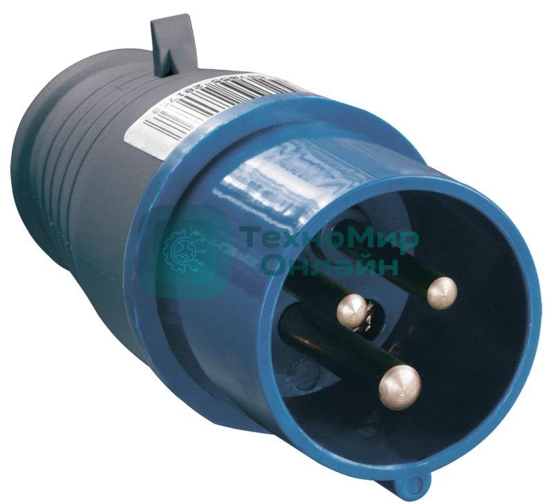 Вилка IEK PSR01-016-3 013 2Р+РЕ 16А 220В IP44 IEK