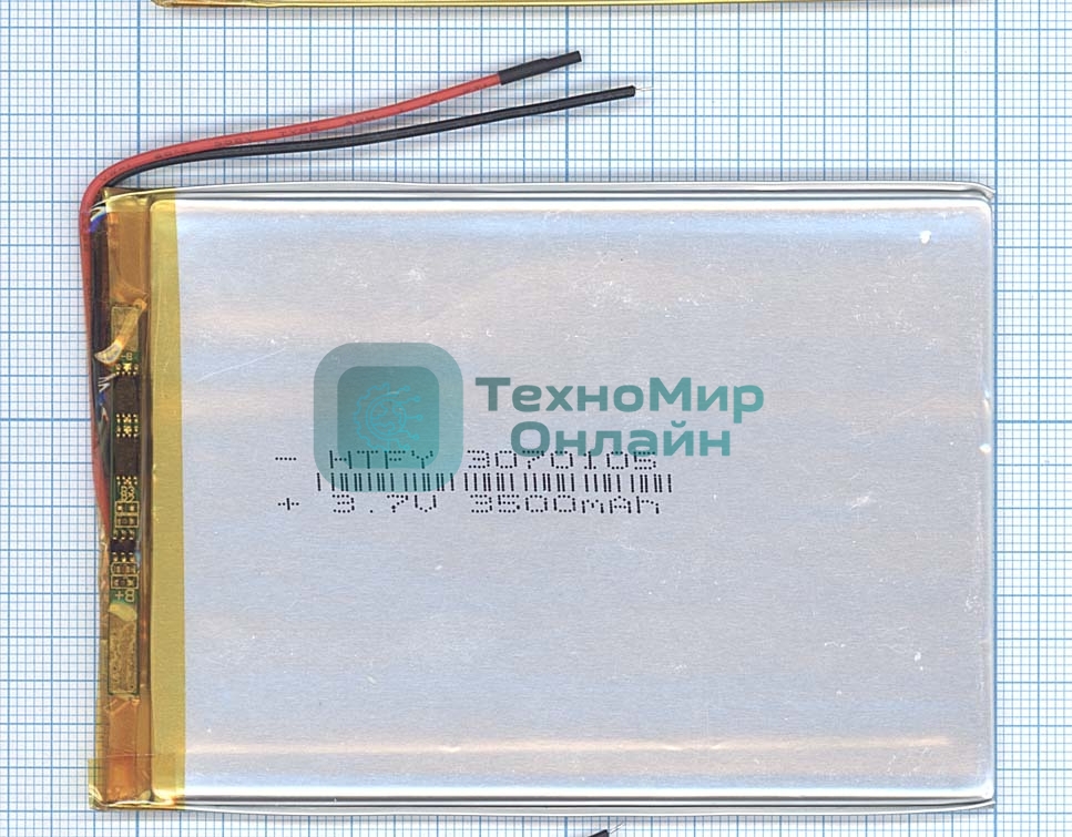 Аккумулятор Li-Pol (батарея) 3x70x105 мм 2pin 3.7V/3500mAh