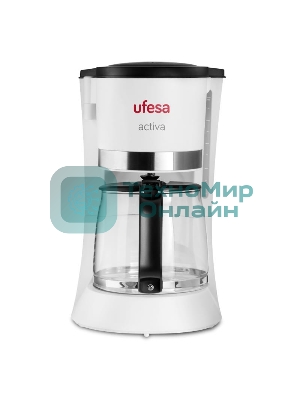 Кофеварка капельная Ufesa CG7123 ACTIVA белый, исп. кофе - молотый, 1.5 л, 800 Вт.