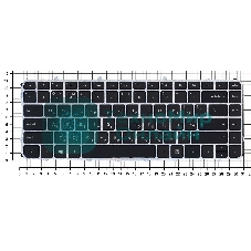 Клавиатура для ноутбука HP Envy 4-1000 Envy 6-1000 черная с серебристой рамкой