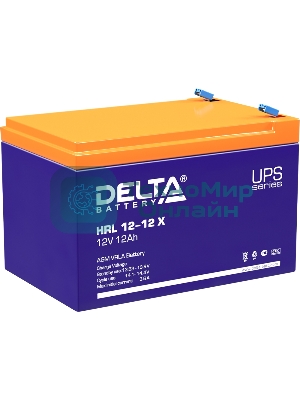 Батарея Delta HRL 12-12 X (12А\ч, 12В) свинцово- кислотный аккумулятор