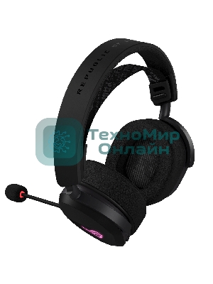 Гарнитура ASUS A501 ROG чёрный, беспроводная, Bluetooth, подсветка