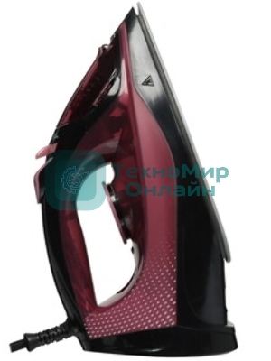 Утюг Galaxy Line GL 6132 розовый/черный, 2800 Вт, 60 г/мин, 200 г/мин, 320 мл
