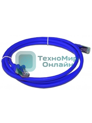 Патч-корд LANMASTER FTP, вилка RJ-45, вилка RJ-45, Cat.6А, LSZH, 2м, синий lan-pc45/s6a-2.0-bl