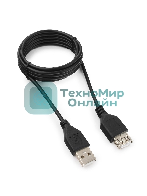 Кабель удлинитель USB 2.0 Гарнизон GCC-USB2-AMAF-1.8M, AM/AF, 1.8м, пакет