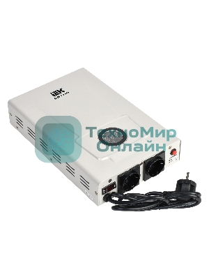 Стабилизатор напряжения IEK Slim 1.5кВА однофазный белый (IVS22-1-D15-09)