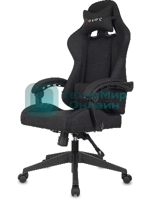 Кресло Бюрократ Zombie Predator Neo Black черный, экокожа, 120 кг, механизм качания