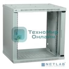 Шкаф ITK LWE3-06U66-GF LINEA WE 6U 600x600 мм дверь стекло серый
