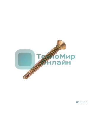 Саморез оконный Kranz сверло, 3.9х35, желтый цинк, короб (500 шт./уп.)