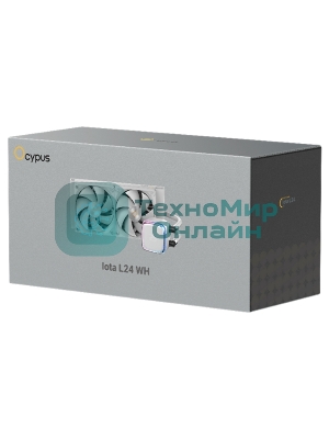 Система жидкостного охлаждения Ocypus Iota L24 WH ARGb белый 120мм алюминий+медь 2000rpm 29db 4-pin 280W