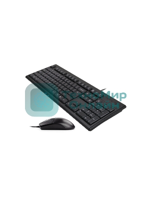 Комплект клавиатура+мышь A4Tech KRS-8372 проводной, USB, 1200 DPI, чёрный