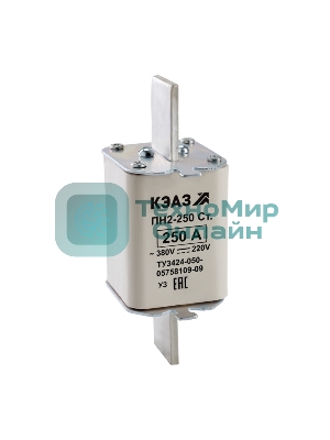 Вставка плавкая ПН2 250 С 100А У3 КЭАЗ 120117