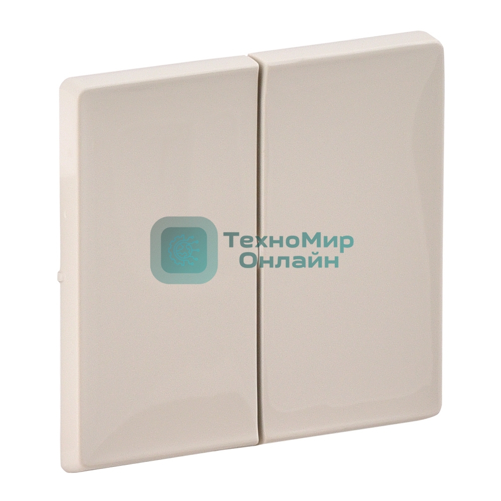 Лицевая панель для двухклавишного выключателя. Слоновая кость Valena LIFE