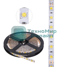 Лента светодиодная 3 м 12 В 5050 2700 К IP65 60 LED/м для БП с клеммами LAMPER